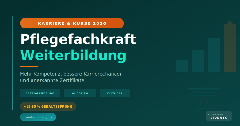Pflegefachkraft Weiterbildung 2026 – Ratgeber zu Spezialisierung, Aufstieg und flexiblen Kursformaten von LIVENTO Bildungsinstitut