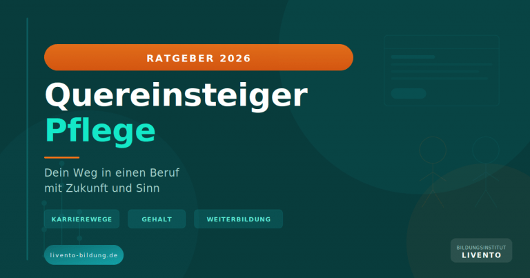 Quereinsteiger Pflege – Ratgeber 2026 zu Karrierewegen, Gehalt und Weiterbildung in der Pflegebranche von LIVENTO Bildungsinstitu