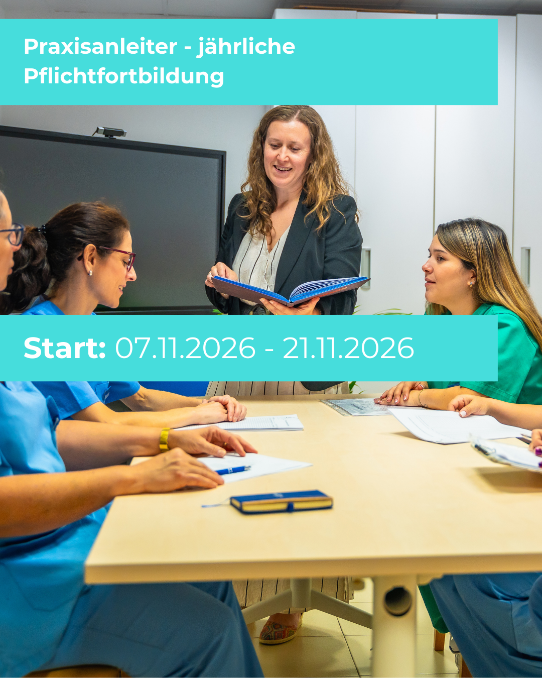 Praxisanleiter – jährliche Pflichtfortbildung – 07.11.2026 – 21.11.2026 – PPA042026