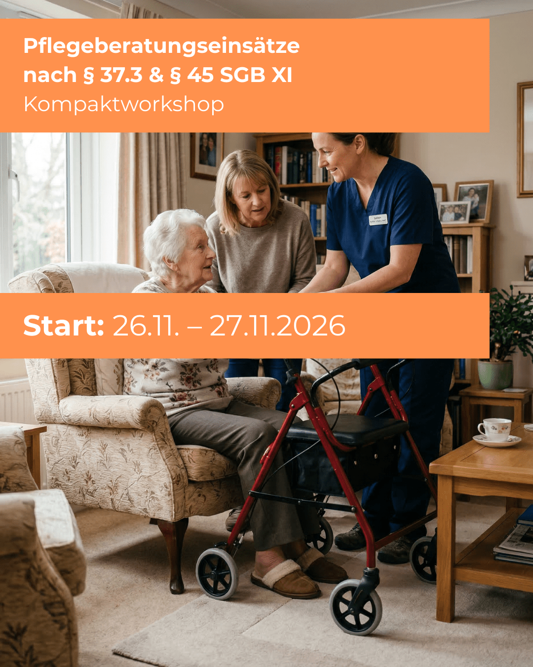 Pflegeberatungseinsätze nach § 37.3 & § 45 SGB XI